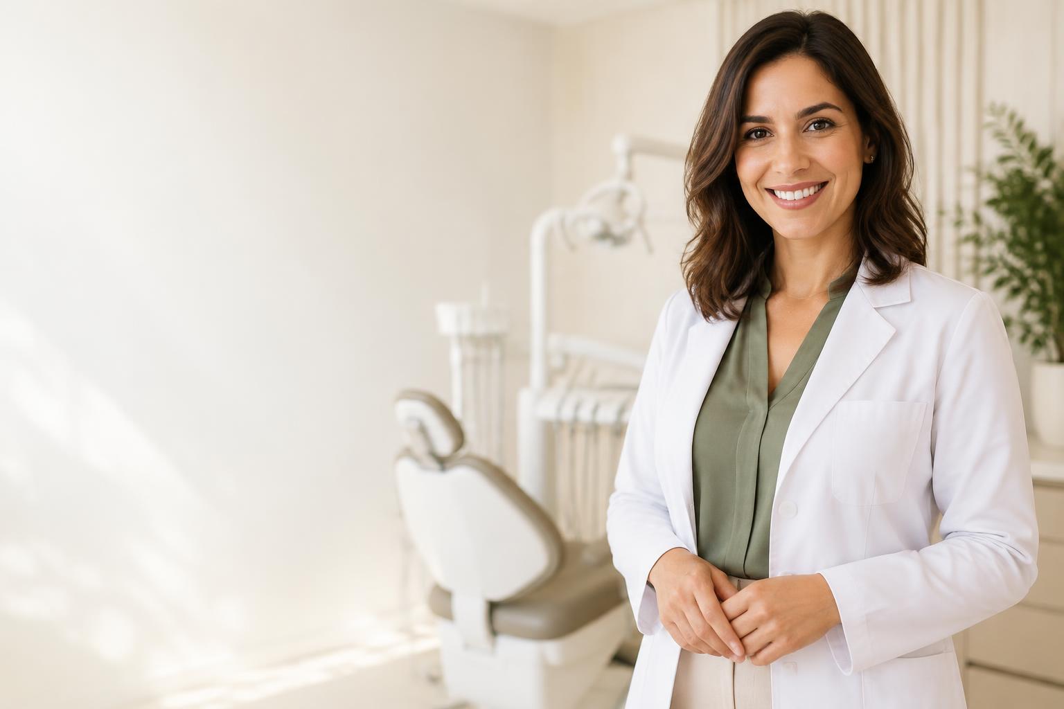 Retrato ilustrativo da profissional de odontologia